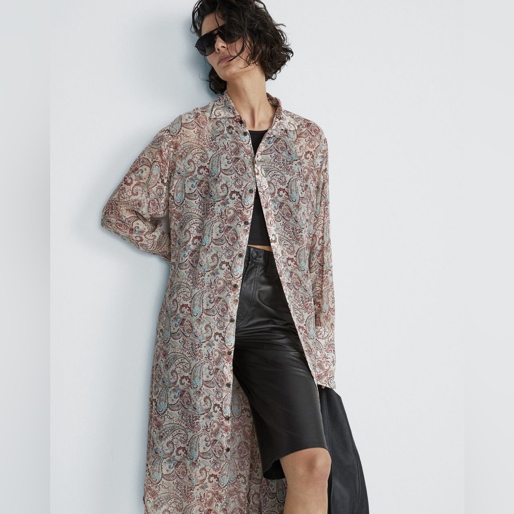 NWT | Rag & Bone Leona Paisley Silk Dress